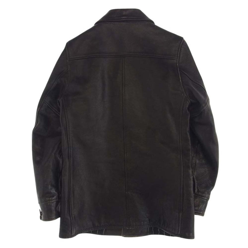 WACKO MARIA ワコマリア LEATHER COAT レザー カー コート ジャケット ブラック系【中古】