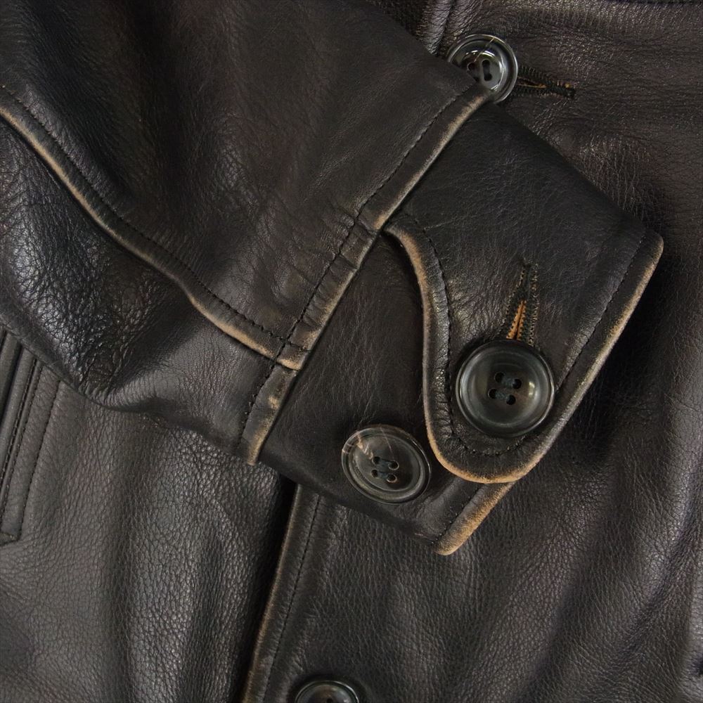 WACKO MARIA ワコマリア LEATHER COAT レザー カー コート ジャケット ブラック系【中古】