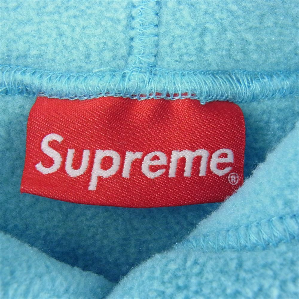 Supreme シュプリーム 18AW  Polartec Hooded Sweatshirt アーチロゴ ポーラテック フリース パーカー ブルー系 L【中古】