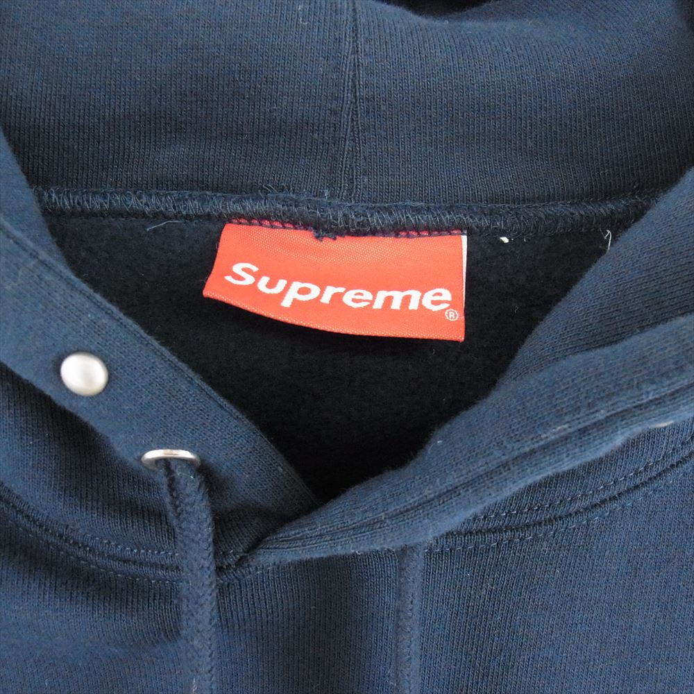 Supreme シュプリーム 18aw  Studded Hooded Sweatshirt スタッズ スウェット フーディー パーカー ネイビー系 M【中古】