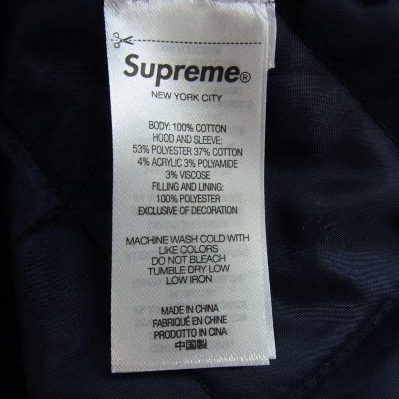 Supreme シュプリーム 22AW Fleece Hooded Denim Shirt フリース フード デニム シャツ ライトブルー系 グレー系 M【中古】