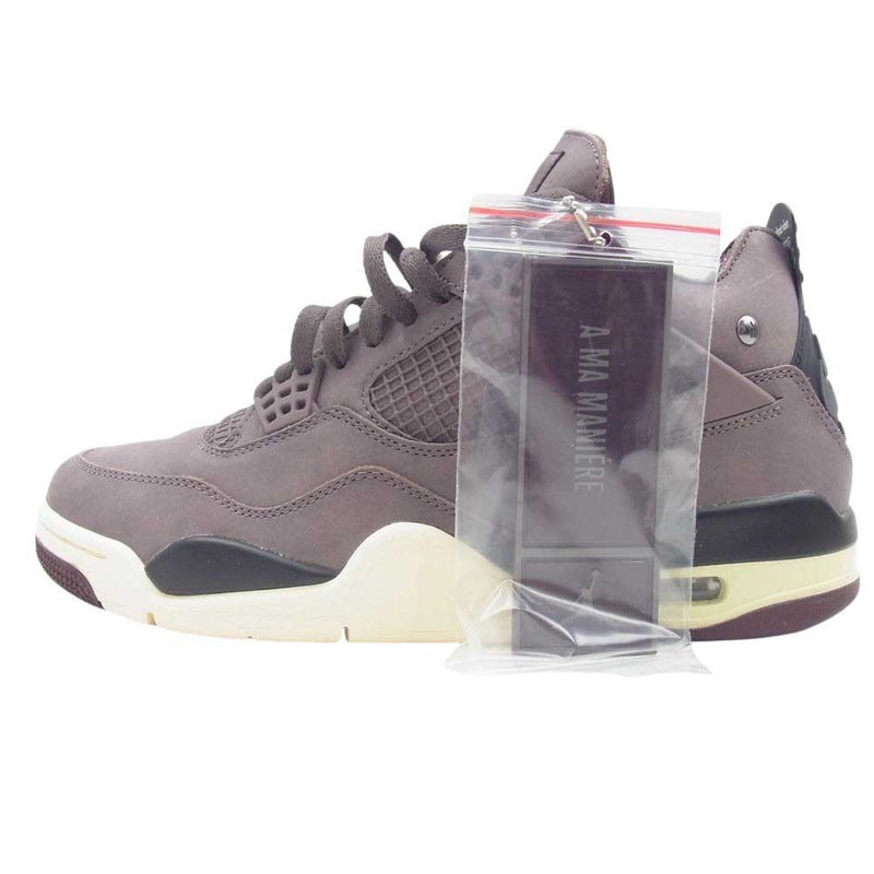 NIKE ナイキ DV6773-220 × A Ma Mani?re Air Jordan 4 Violet Ore アママニエール エアジョーダン4 バイオレット オレ スニーカー ブラウン系 27cm【新古品】【未使用】【中古】