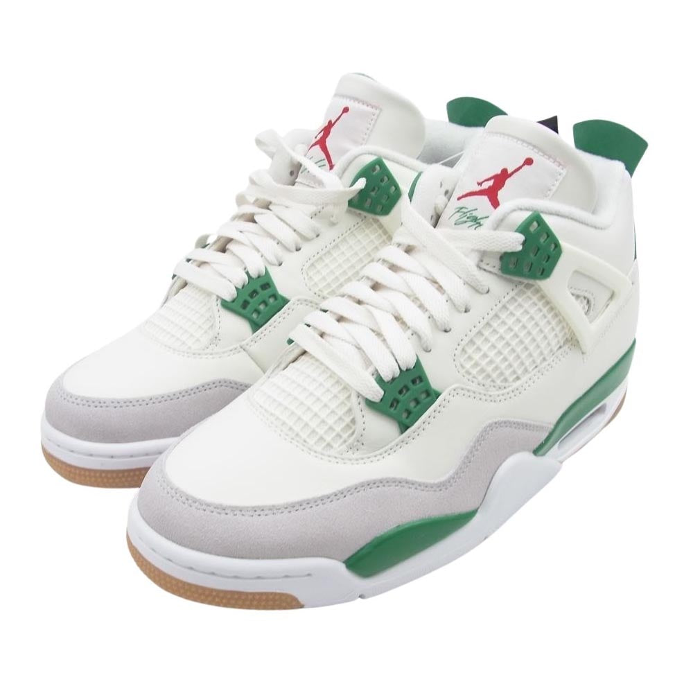 NIKE ナイキ DR5415-103 SB Air Jordan 4 Pine Green エアジョーダン4 パイングリーン スニーカー ホワイト系 グリーン系 27cm【新古品】【未使用】【中古】