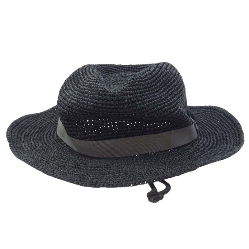 THE NORTH FACE ノースフェイス NN01554 Raffia Hat  ラフィア ハット ブラック系 FREE【中古】