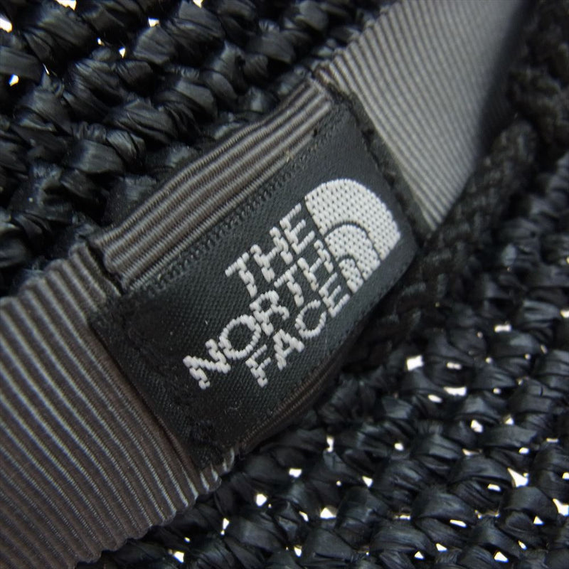 THE NORTH FACE ノースフェイス NN01554 Raffia Hat  ラフィア ハット ブラック系 FREE【中古】