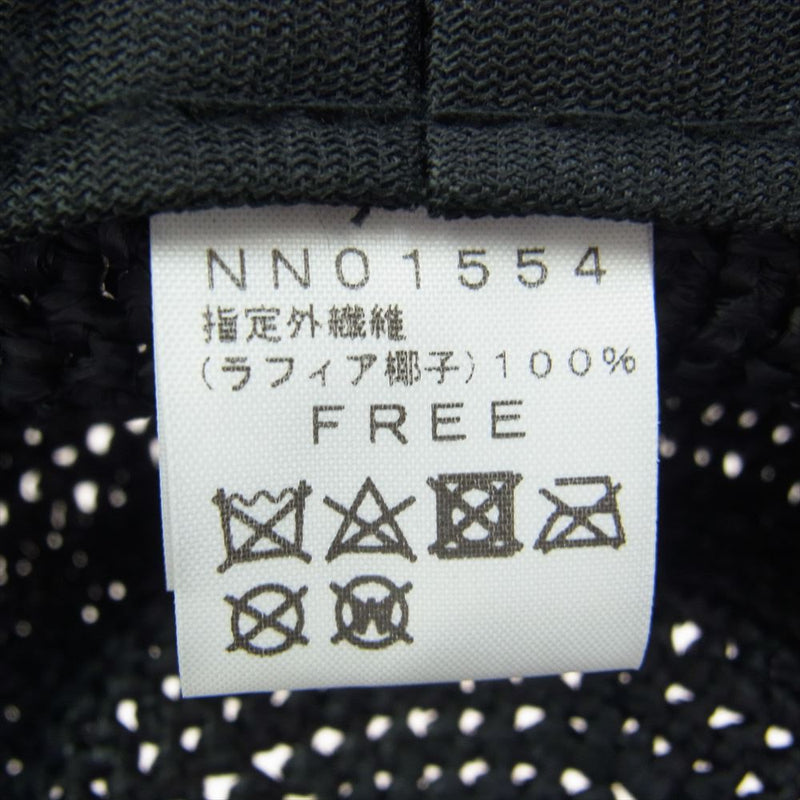 THE NORTH FACE ノースフェイス NN01554 Raffia Hat  ラフィア ハット ブラック系 FREE【中古】