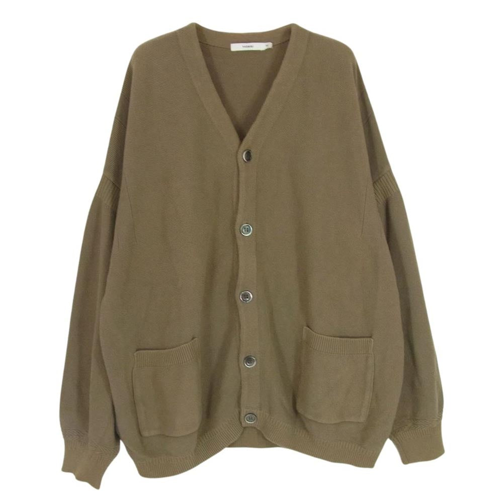 ヤシキ 20SS YSK-20SS-KN07 Haruhi Cardigan カーディガン 鹿の子編み カーキ系 2【中古】