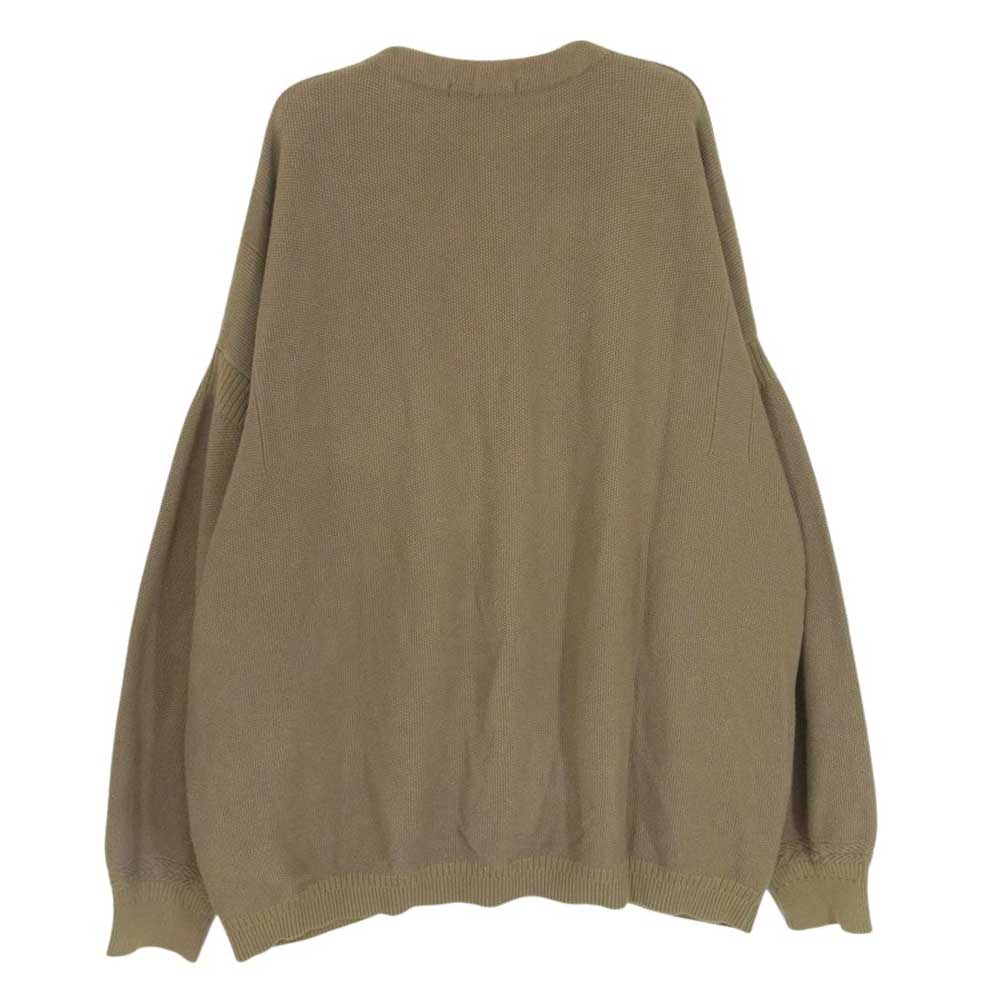 ヤシキ 20SS YSK-20SS-KN07 Haruhi Cardigan カーディガン 鹿の子編み カーキ系 2【中古】