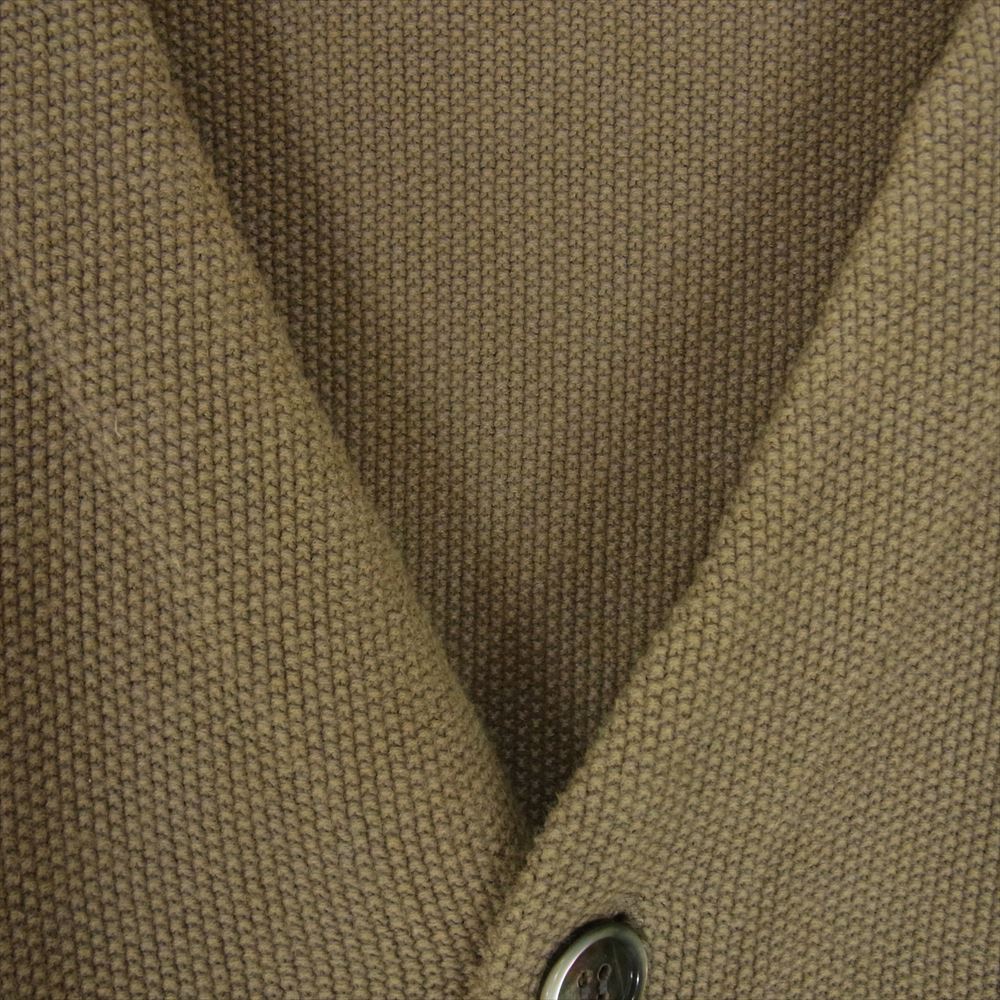 ヤシキ 20SS YSK-20SS-KN07 Haruhi Cardigan カーディガン 鹿の子編み カーキ系 2【中古】