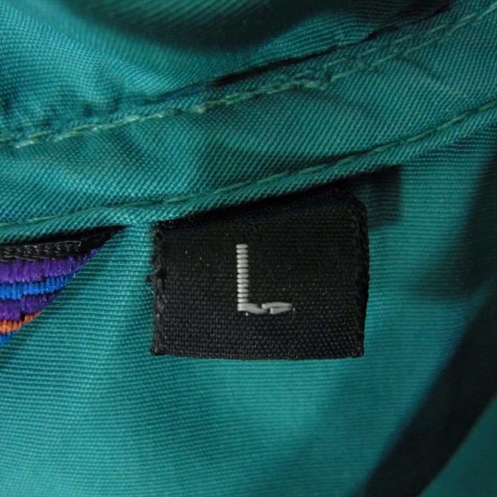 patagonia パタゴニア 53520 80s後期 made in USA BAGGIES PULLOVER バゲージ プルオーバー アノラック ジャケット グリーン系 L【中古】