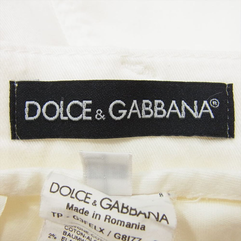 DOLCE&GABBANA ドルチェアンドガッバーナ TP-G3FELX ストレート パンツ ジーンズ ホワイト系 46【中古】