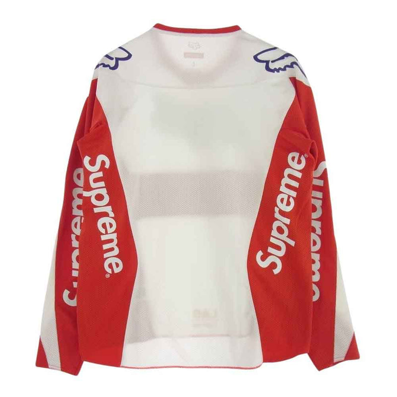 Supreme シュプリーム 18SS FOX RACING MOTO JERSEY フォックスレーシング モト ジャージー 長袖 メッシュ Tシャツ L【中古】