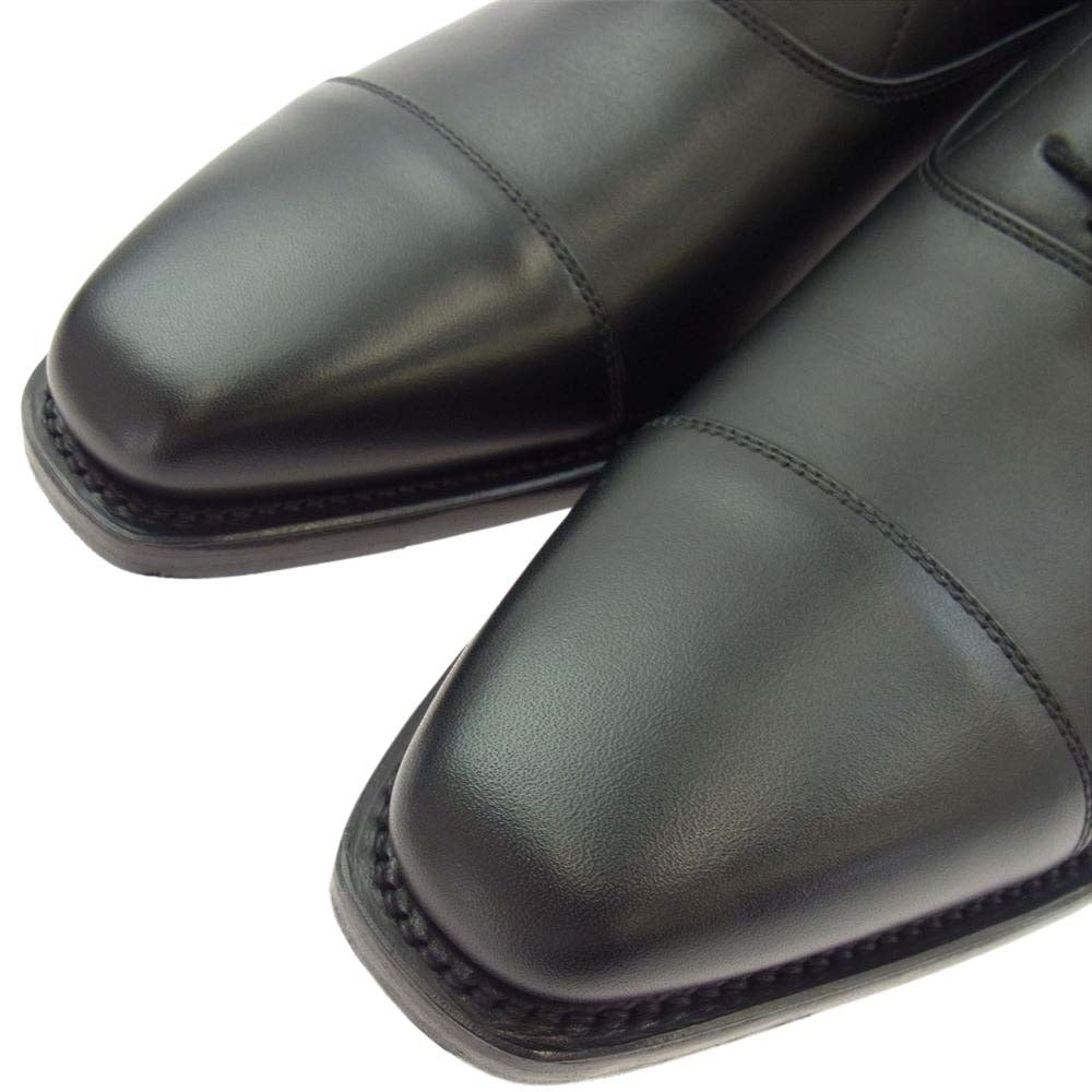SCOTCH GRAIN スコッチグレイン F-0916 内羽根 ストレートチップ シューズ ブラック系 25cm【新古品】【未使用】【中古】
