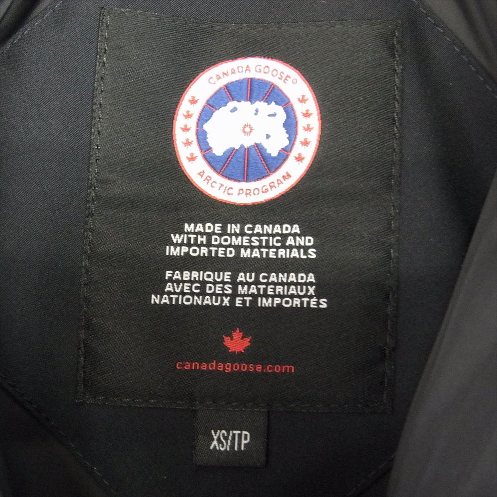 CANADA GOOSE カナダグース 3802L SHELBURNE PARKA シェルバーン パーカ ダウン ジャケット ネイビー系 XS【中古】