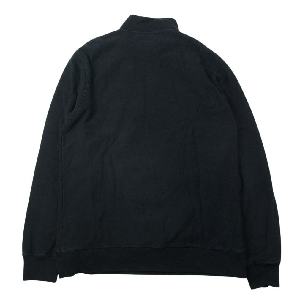 STUSSY ステューシー 20AW 118365 Stock Logo Mock Neck ストック ロゴ モックネック ハーフジップ スウェット トレーナー ブラック系 L【中古】