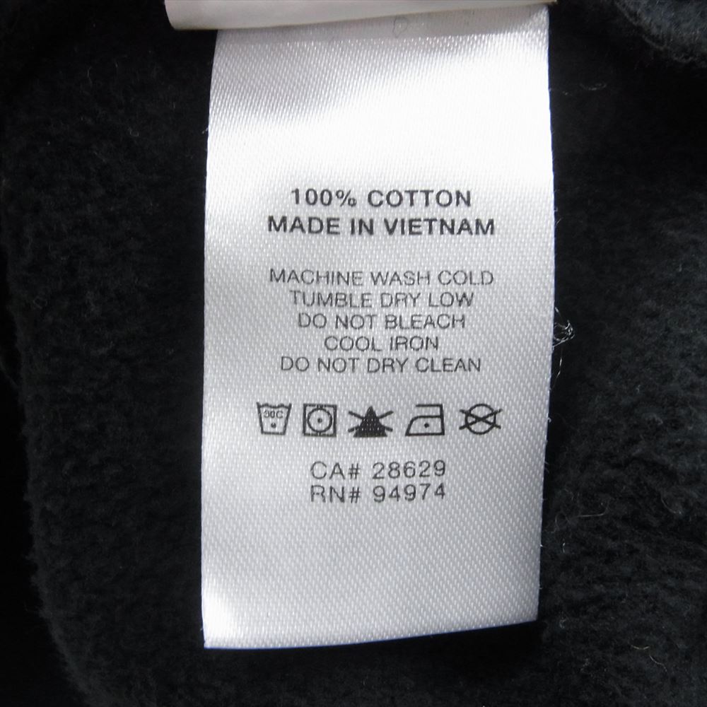 STUSSY ステューシー 20AW 118365 Stock Logo Mock Neck ストック ロゴ モックネック ハーフジップ スウェット トレーナー ブラック系 L【中古】