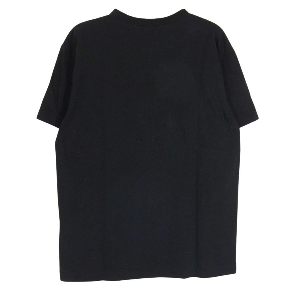 COMME des GARCONS コムデギャルソン SH-T002 CDG × STUSSY ステューシー ロゴプリント 半袖 Tシャツ ブラック系 XL【中古】