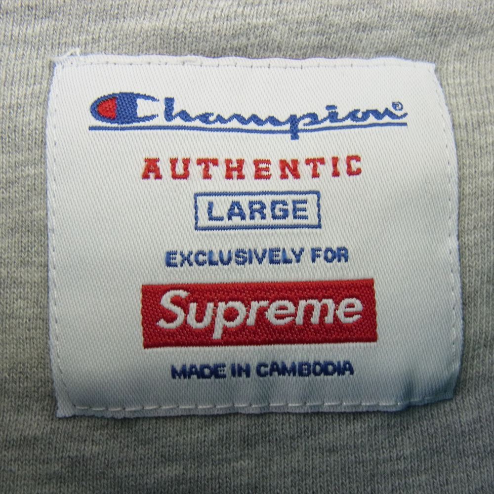 Supreme シュプリーム 19SS Champion Chrome Crewneck チャンピオン クローム クルーネック スウェット トレーナー エメラルドグリーン系 L【中古】