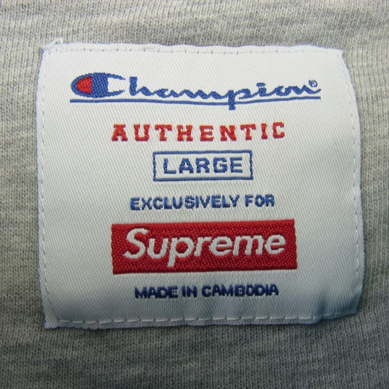 Supreme シュプリーム 19SS Champion Chrome Crewneck チャンピオン クローム クルーネック スウェット トレーナー エメラルドグリーン系 L【中古】