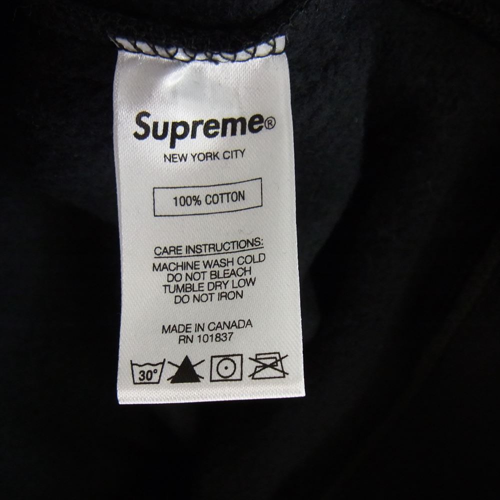 Supreme シュプリーム 17SS Vertical Logo Panel Crewneck バーティカル ロゴ パネル クルーネック スウェット トレーナー ブラック系 XL【美品】【中古】