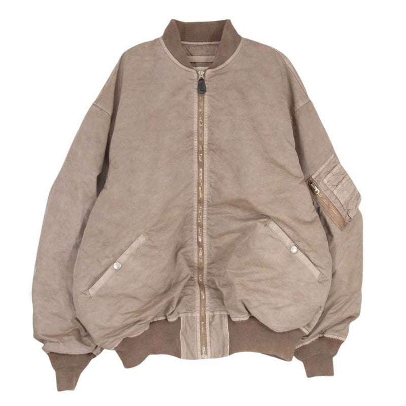 インアット INNAT06-J05 HARD-DYED BOMBER JACKET ハンド ダイ ボンバー ジャケット ベージュ系 3【中古】