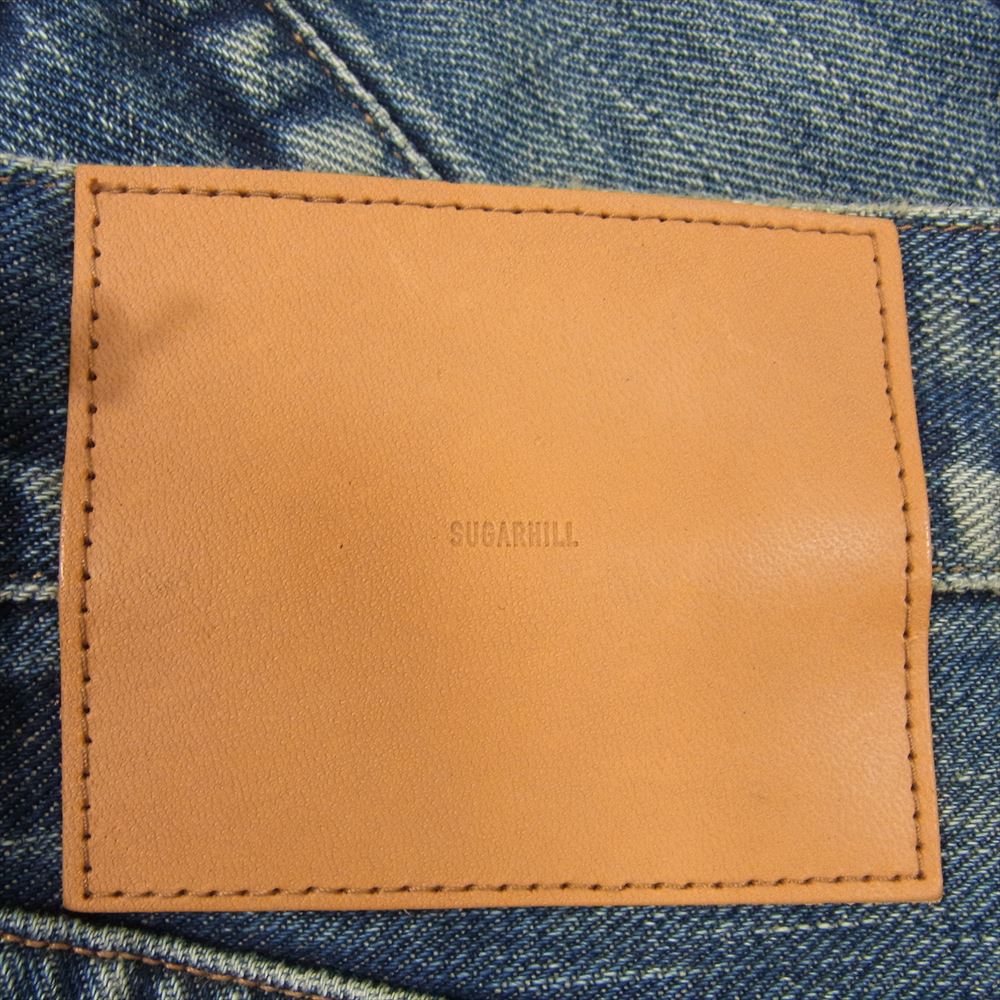 シュガーヒル 2441000409 FADED MODERN DENIM WIDE SHORTS フェード モダン デニム ワイド ショーツ インディゴブルー系 32【中古】