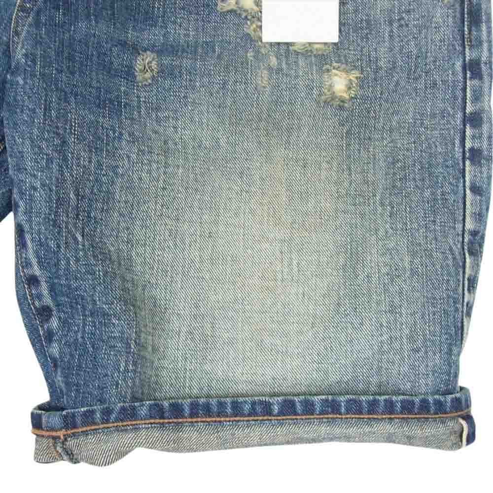 シュガーヒル 2441000409 FADED MODERN DENIM WIDE SHORTS フェード モダン デニム ワイド ショーツ インディゴブルー系 32【中古】