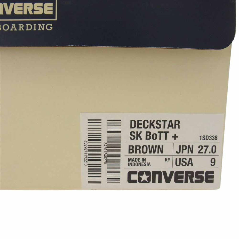 CONVERSE コンバース 1SD338 SKATEBOARDING × BOTT DECKSTAR SK スケートボーディング ボット デッキスター スニーカー ブラウン系 27cm【中古】