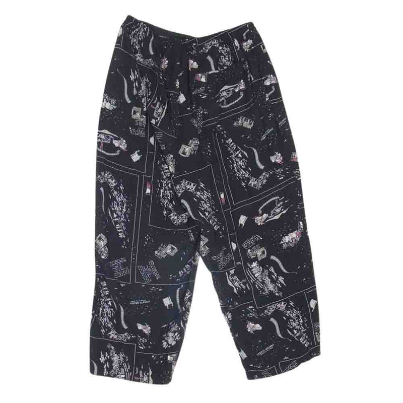 PORTER CLASSIC ポータークラシック 23SS ALOHA PANTS FRENCH FILM アロハ パンツ フレンチ フィルム ブラック系 L【中古】