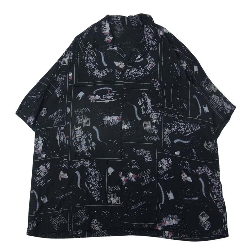 PORTER CLASSIC ポータークラシック 23SS ALOHA SHIRT FRENCH FILM アロハ シャツ ブラック系 L【中古】