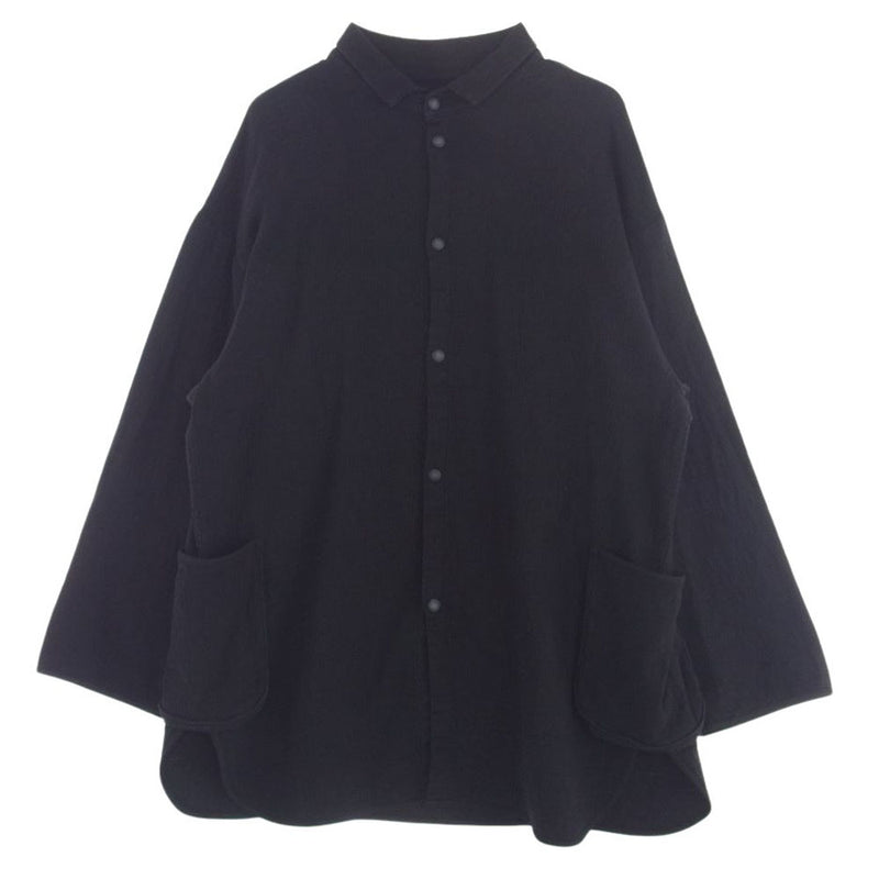 PORTER CLASSIC ポータークラシック ITNY5GM22EAN SASHIKO SHIRT JACKET 刺し子 シャツ ジャケット サシコ ブラック系 3【中古】