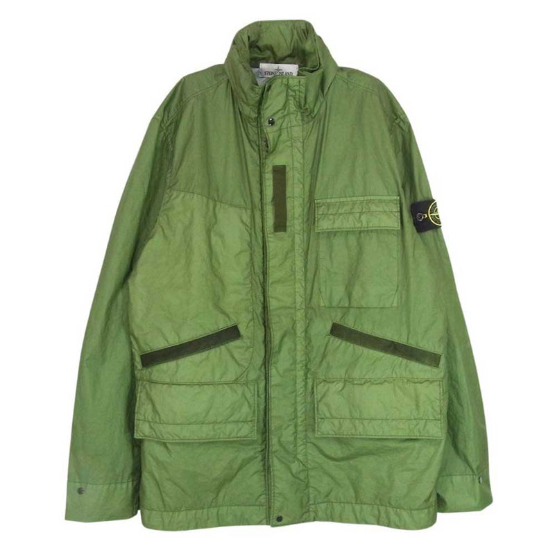 STONE ISLAND ストーンアイランド  761540123 V0058 MEMBRANA 3L TC フィールド ジャケット 腕ワッペンロゴ ブルゾン カーキ系 M【中古】