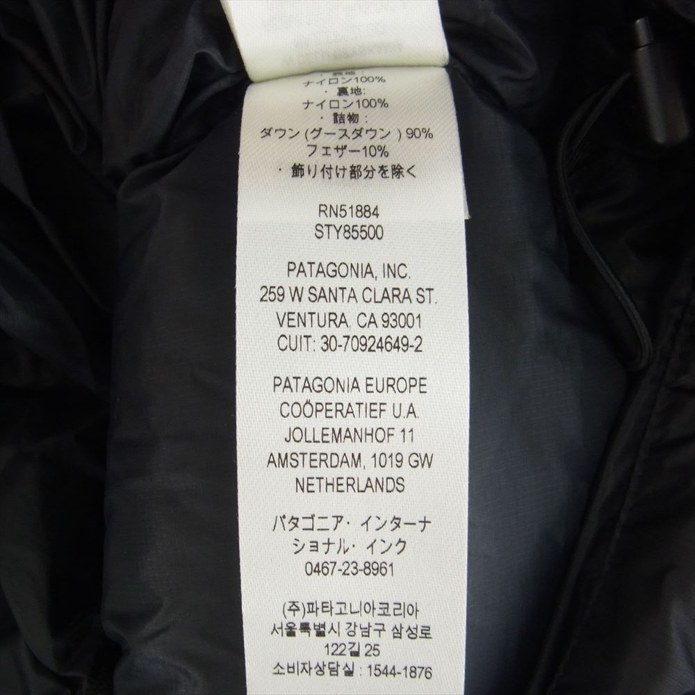 patagonia パタゴニア 23AW STY85500FA23 Fitz Roy Down Hoody フィッツロイ ダウン フーディ ジャケット ブラック系 XL【中古】