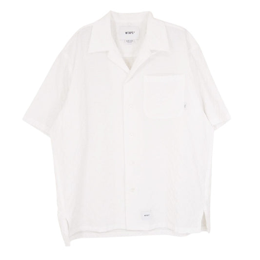 WTAPS ダブルタップス 24SS 241WVDT-SHM05 FRIO 02 SS POLY. SUCKER ドビー織 ポリエルテルサッカー生地 オープンカラー 半袖 シャツ ホワイト系  X03 【中古】