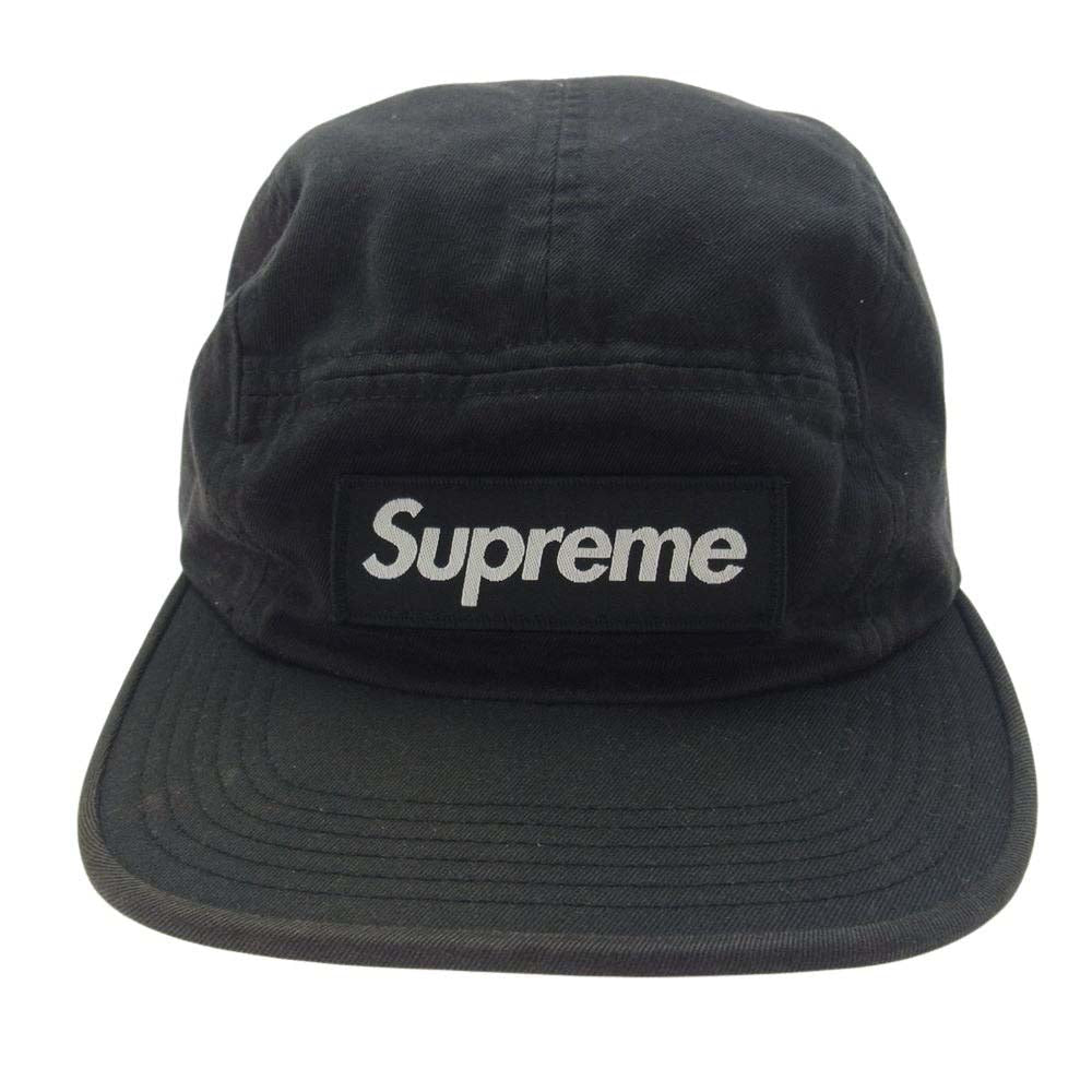 Supreme シュプリーム 23AW Washed Chino Twill Camp Cap チノ ツイル キャップ ブラック系【中古】