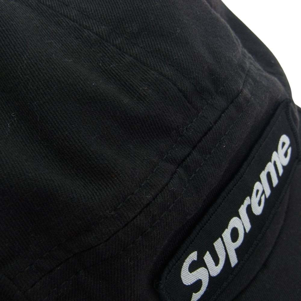 Supreme シュプリーム 23AW Washed Chino Twill Camp Cap チノ ツイル キャップ ブラック系【中古】