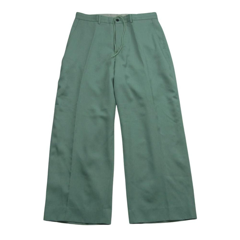 GRAPHPAPER グラフペーパー 22SS GM221-40052 Resin Wool Easy Trousers レジンウール イージー トラウザー パンツ スラックス ライトグリーン系 2【中古】