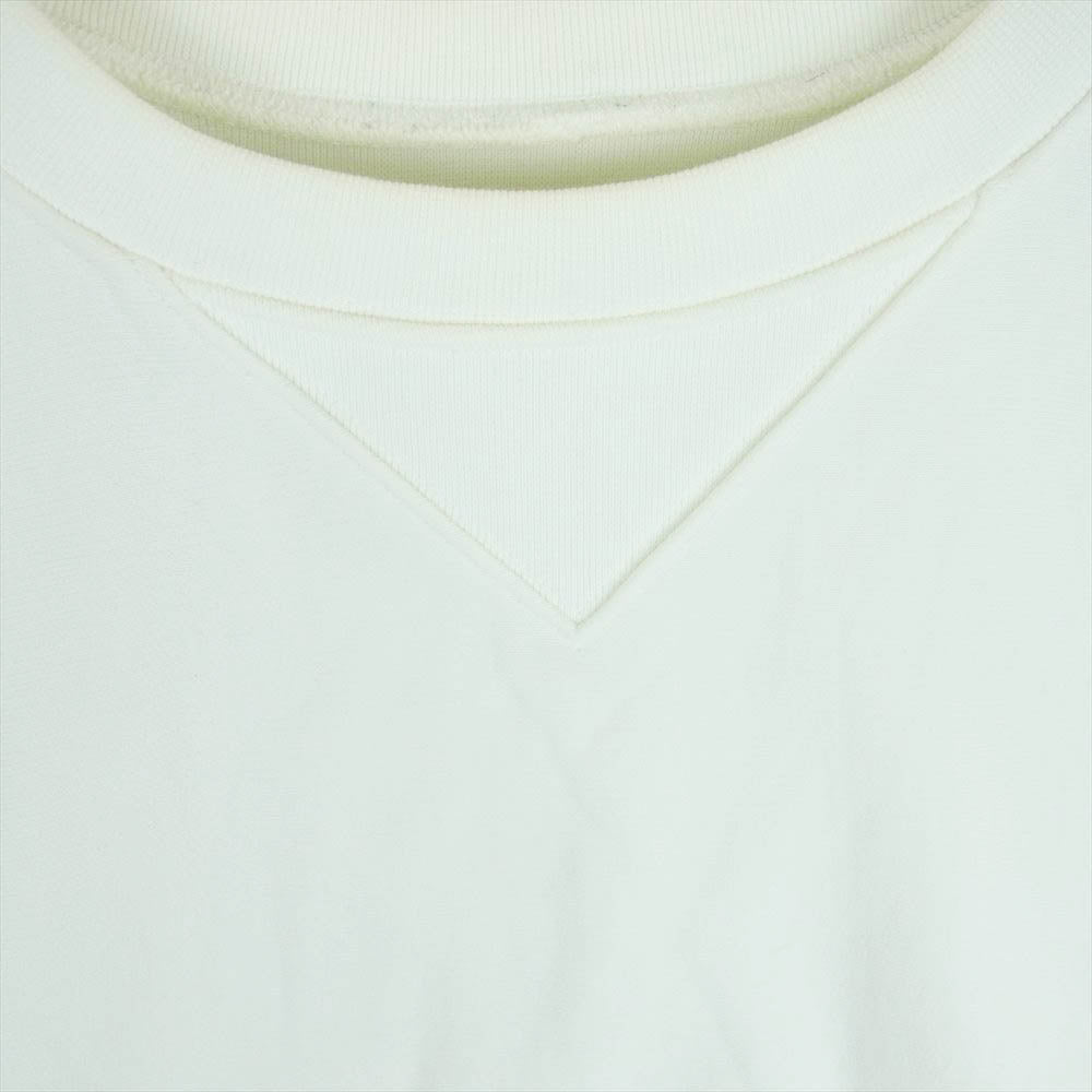 MAISON MARGIELA メゾンマルジェラ 21SS S50GU0153 国内正規品 1CON プリント 長袖 スウェット トレーナー オフホワイト系 48【中古】