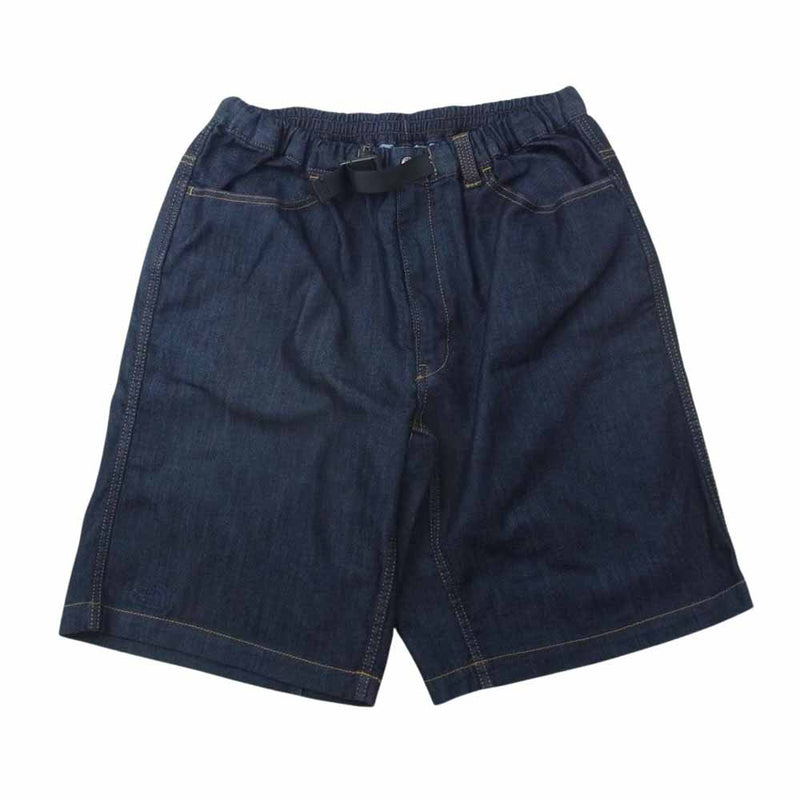 THE NORTH FACE ノースフェイス NT53130 BOULDERING SHORT ボルダリング ショーツ デニム ショートパンツ インディゴブルー系 XL【中古】