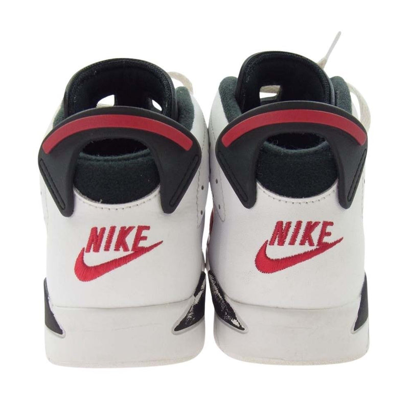 NIKE ナイキ 384666-106 キッズ 子供用 PS Air Jordan 6 Carmine  PS エアジョーダン6 カーマイン スニーカー レッド系 ブラック系 20cm【中古】