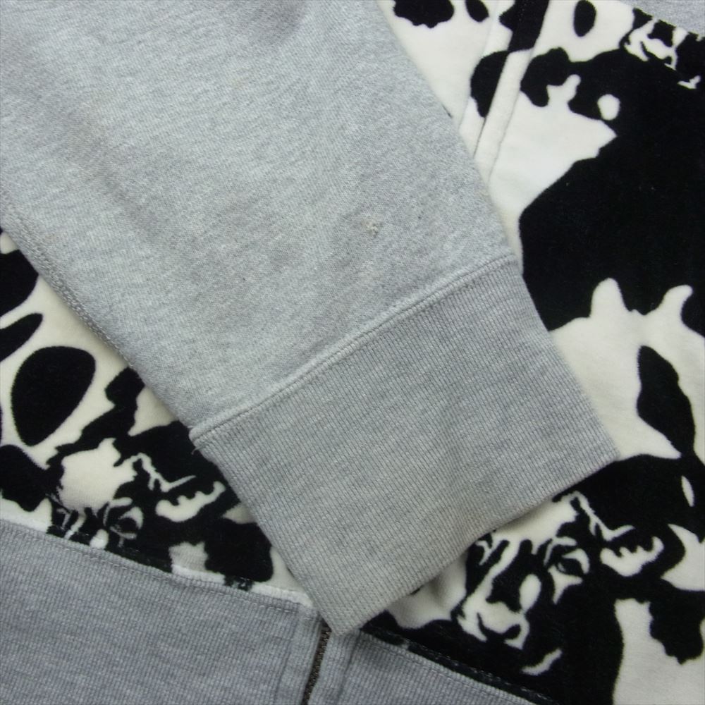 A BATHING APE アベイシングエイプ TIGER FULL ZIP HOODIE タイガー パーカー グレー系 XL【中古】