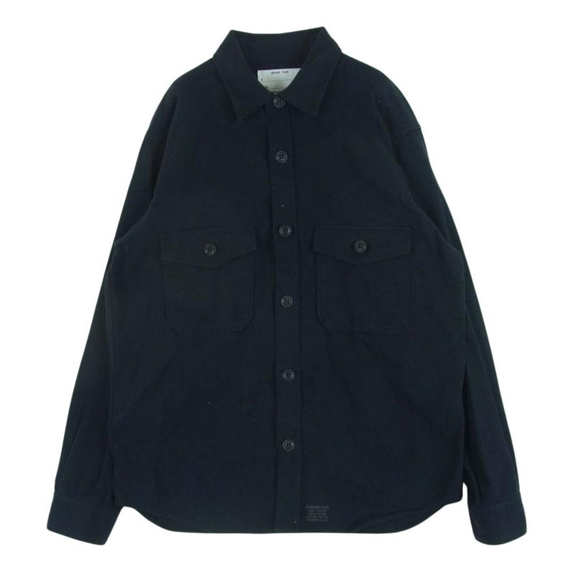 STANDARD CALIFORNIA スタンダードカリフォルニア C. P. O. Shirt 長袖 シャツ コットン 日本製 ブラック系 M【中古】