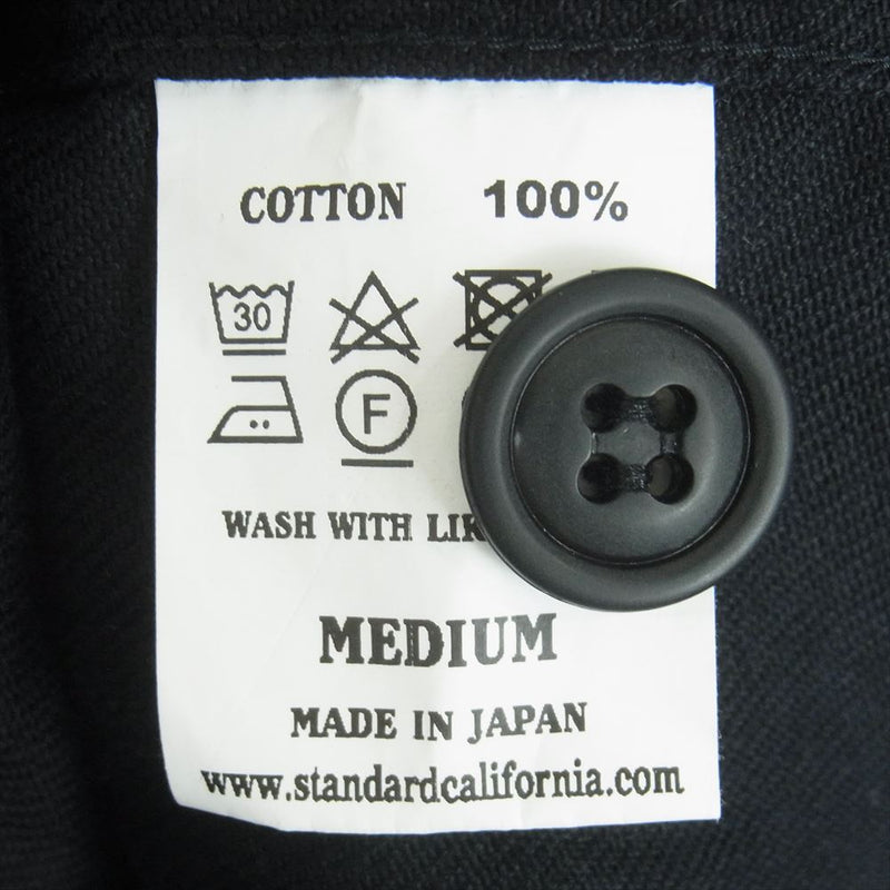 STANDARD CALIFORNIA スタンダードカリフォルニア C. P. O. Shirt 長袖 シャツ コットン 日本製 ブラック系 M【中古】