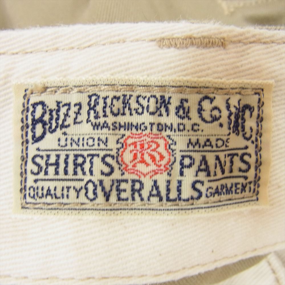 Buzz Rickson's バズリクソンズ BR40025 ORIGINAL SPEC CHINOS ミリタリー チノ パンツ ベージュ系 31【中古】