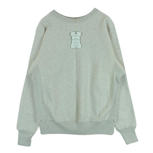 WAREHOUSE ウエアハウス 483 REVERS SWEAT SHIRTS 無地 リバース クルーネック スウェット グレー系 ライトグレー系 M【新古品】【未使用】【中古】