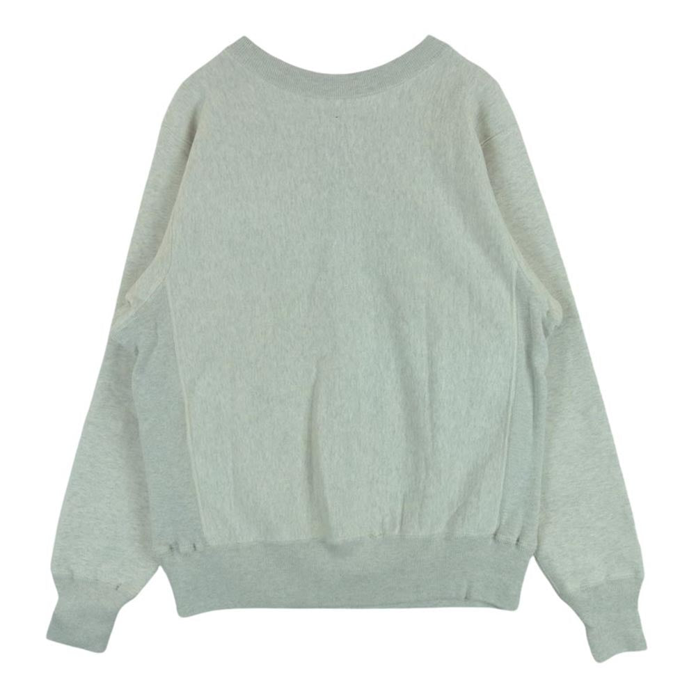 WAREHOUSE ウエアハウス 483 REVERS SWEAT SHIRTS 無地 リバース クルーネック スウェット グレー系 ライトグレー系 M【新古品】【未使用】【中古】