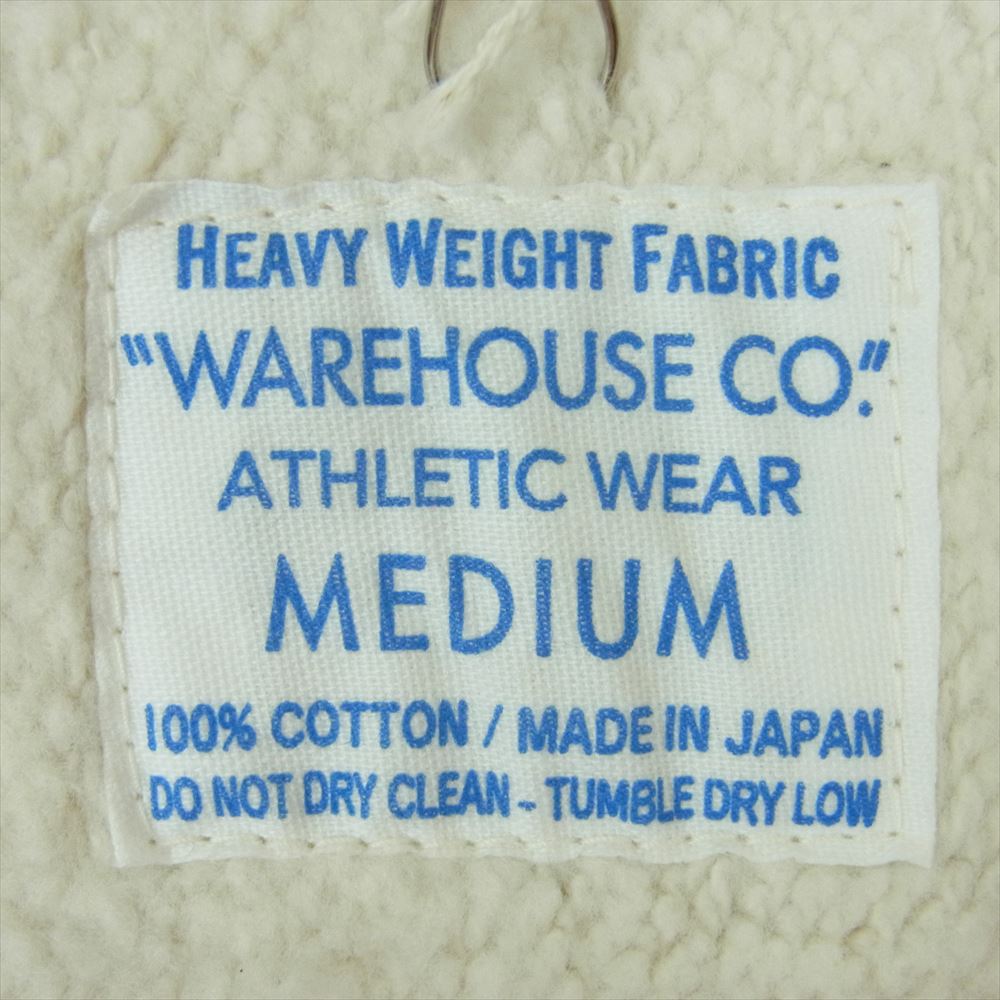 WAREHOUSE ウエアハウス 483 REVERS SWEAT SHIRTS 無地 リバース クルーネック スウェット グレー系 ライトグレー系 M【新古品】【未使用】【中古】