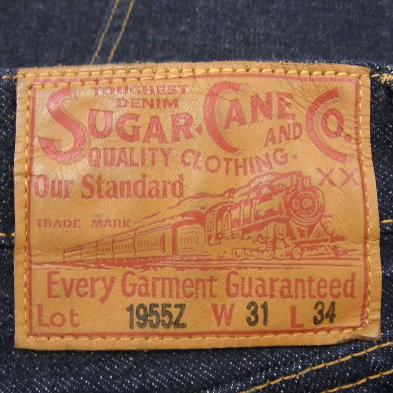 SUGAR CANE シュガーケーン 1955Z 14oz DENIM 1955Z MODEL ZIPPER FLY 14オンス ジッパーフライ デニム パンツ ジーンズ インディゴブルー系 31【新古品】【未使用】【中古】