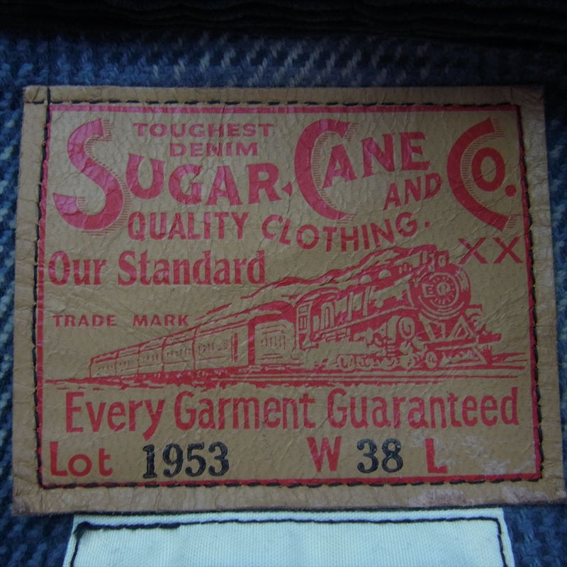 SUGAR CANE シュガーケーン Lot1953 CORDUROY JACKET OVER SIZE 1953 MODEL PIGMENT DYED コーデュロイ ジャケット オーバーサイズ ブラック系 38【新古品】【未使用】【中古】