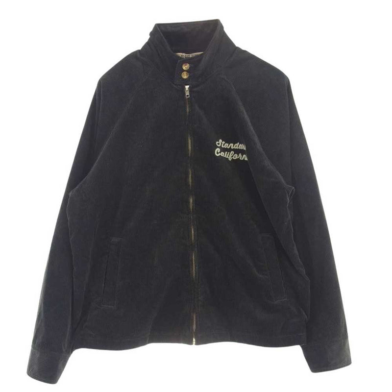 STANDARD CALIFORNIA スタンダードカリフォルニア SD CORDUROY HARRINGTON JACKET コーデュロイ ジャケット ブラック系 M【新古品】【未使用】【中古】